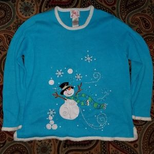 Quacker Factory Light-Up Christmas Sweater